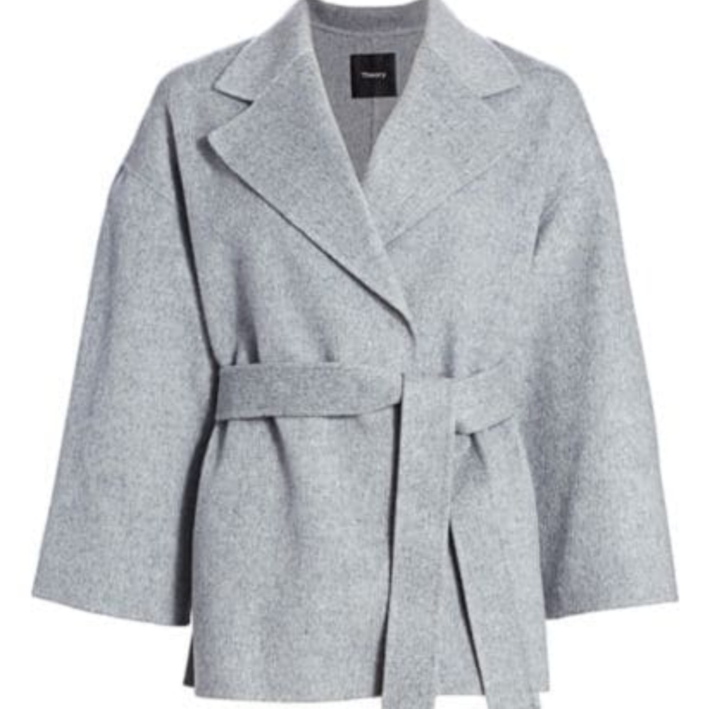Theory wool cashmere coat